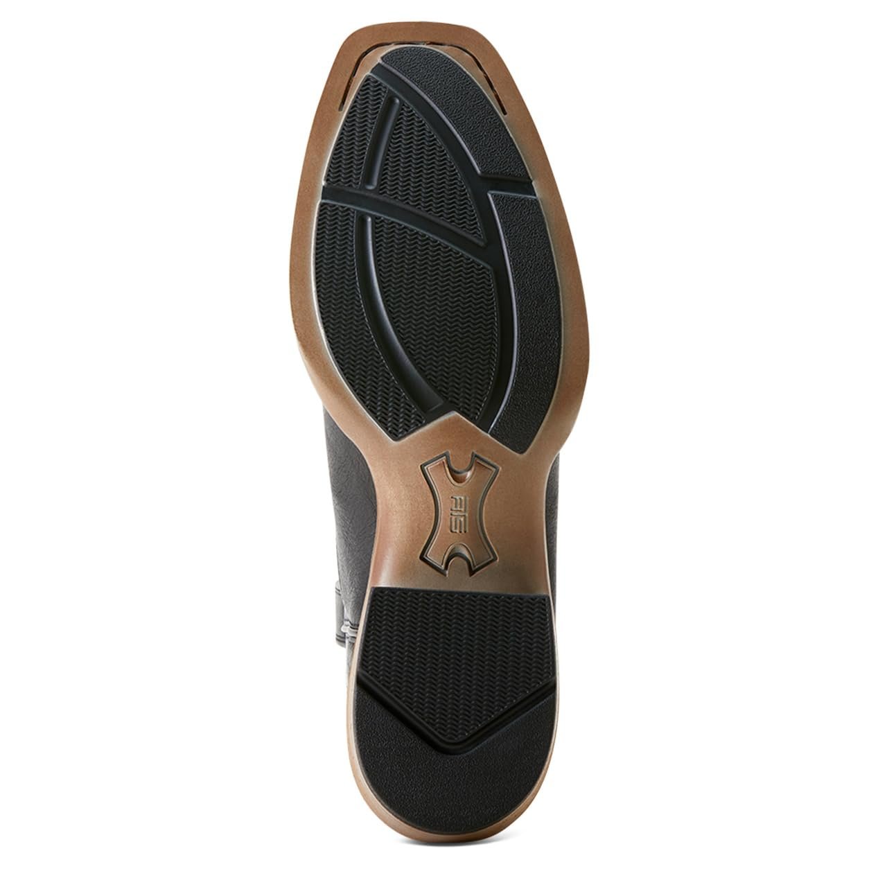 Outsole of Ariat Men's Renegade Cowboy Boot in Black Night/Titanium