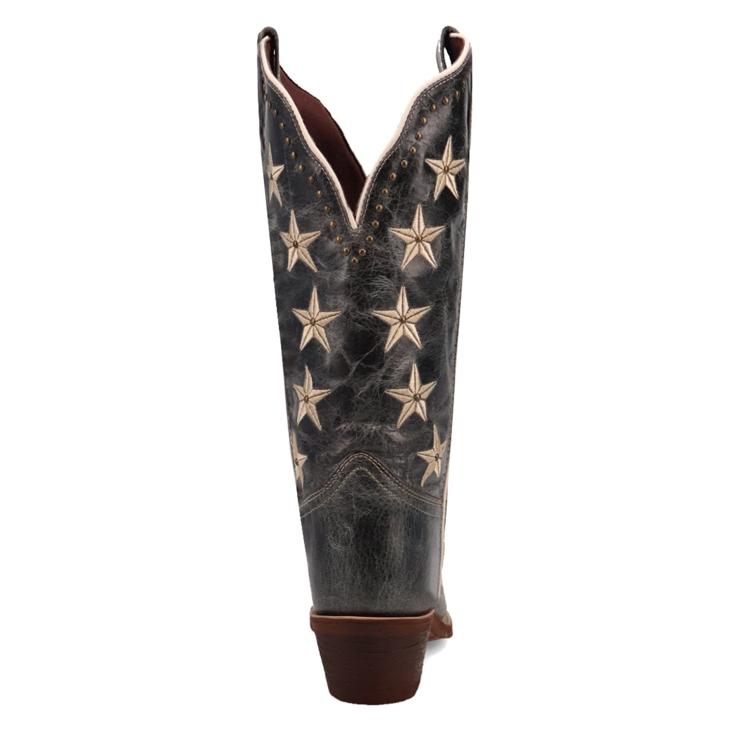 Back of Laredo Women’s Serenade Patriotic Snip Toe Western Boot, Blue