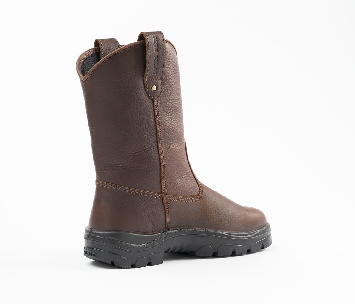 Angled Back View of Steel Blue Heeler Soft Toe Work Boot