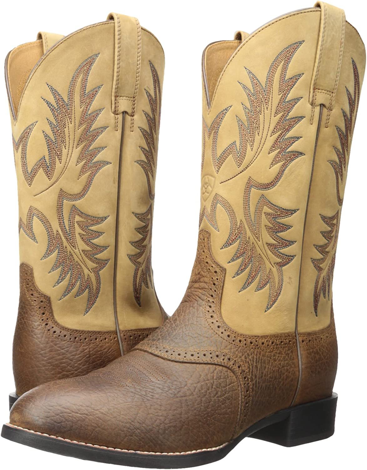 Pair of Ariat Men's Heritage Stockman Western Boots
