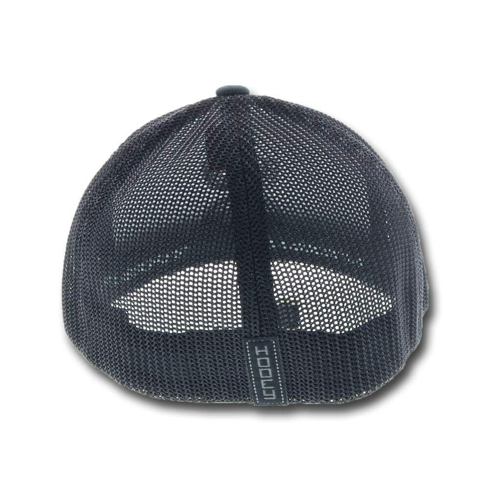 HOOEY Men's Black Flexfit Fitted Baseball Hat