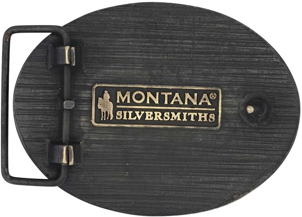 Back of Montana Silversmiths Filigree Initial Attitude Belt Buckle