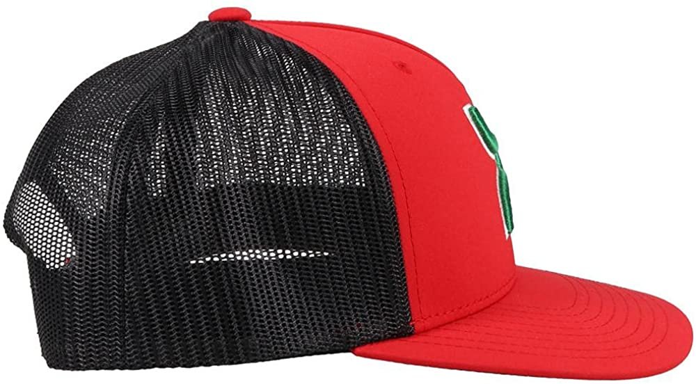 Alternate Side Profile of Hooey Men's Red Boquillas Red/Black Hat