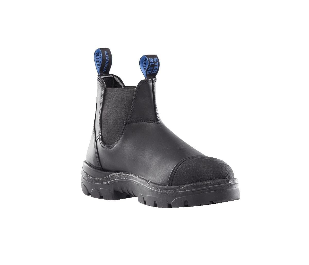 Steel Blue Hobart: Scuff Cap Work Boot in Black