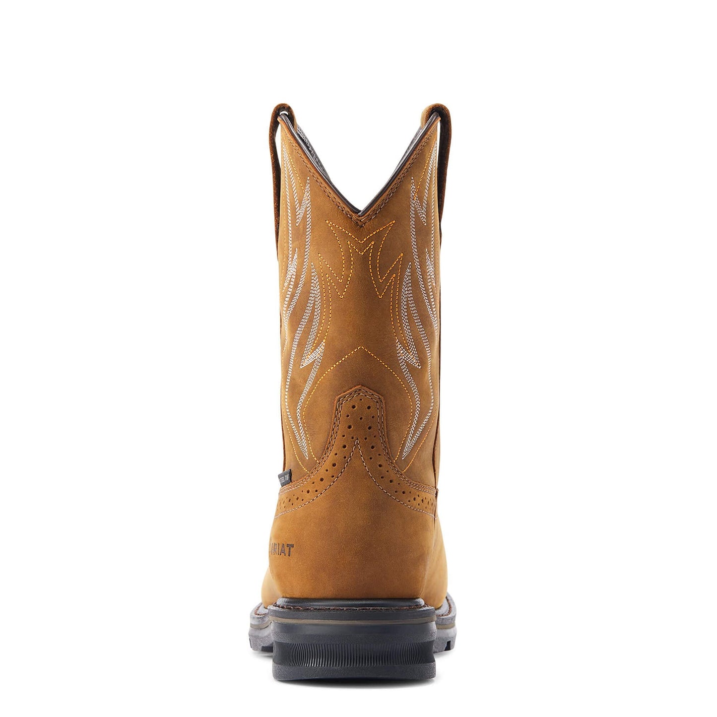 Back of Ariat Men's Sierra Shock Shield Waterproof Western Steel Toe Work Boot