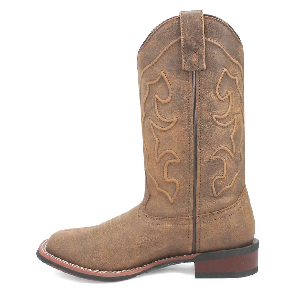 Laredo Women's Megan Embroidered Square Toe Mid Calf Boots
