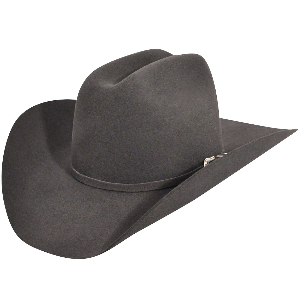 Other Angled View of Bailey Lightning 4X Western Hat in Steel