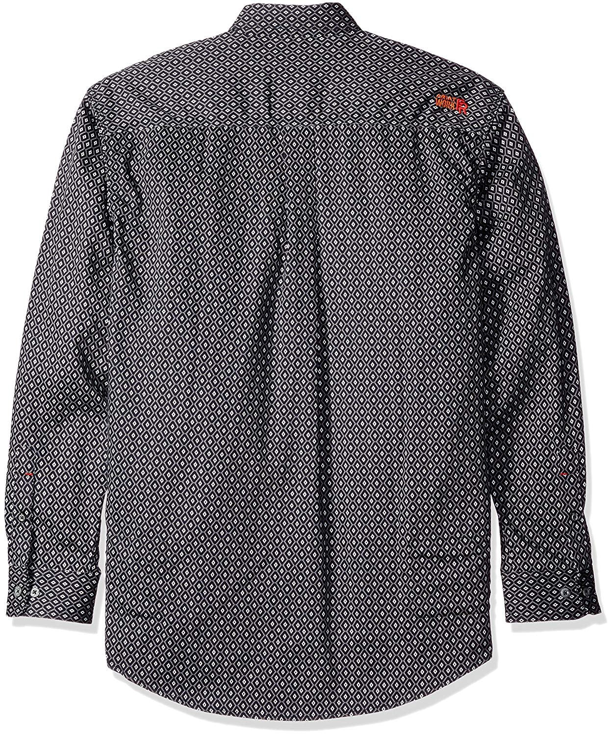 Ariat Men's FR Edmond Work Shirt, Tyler Quiet Shade, Back