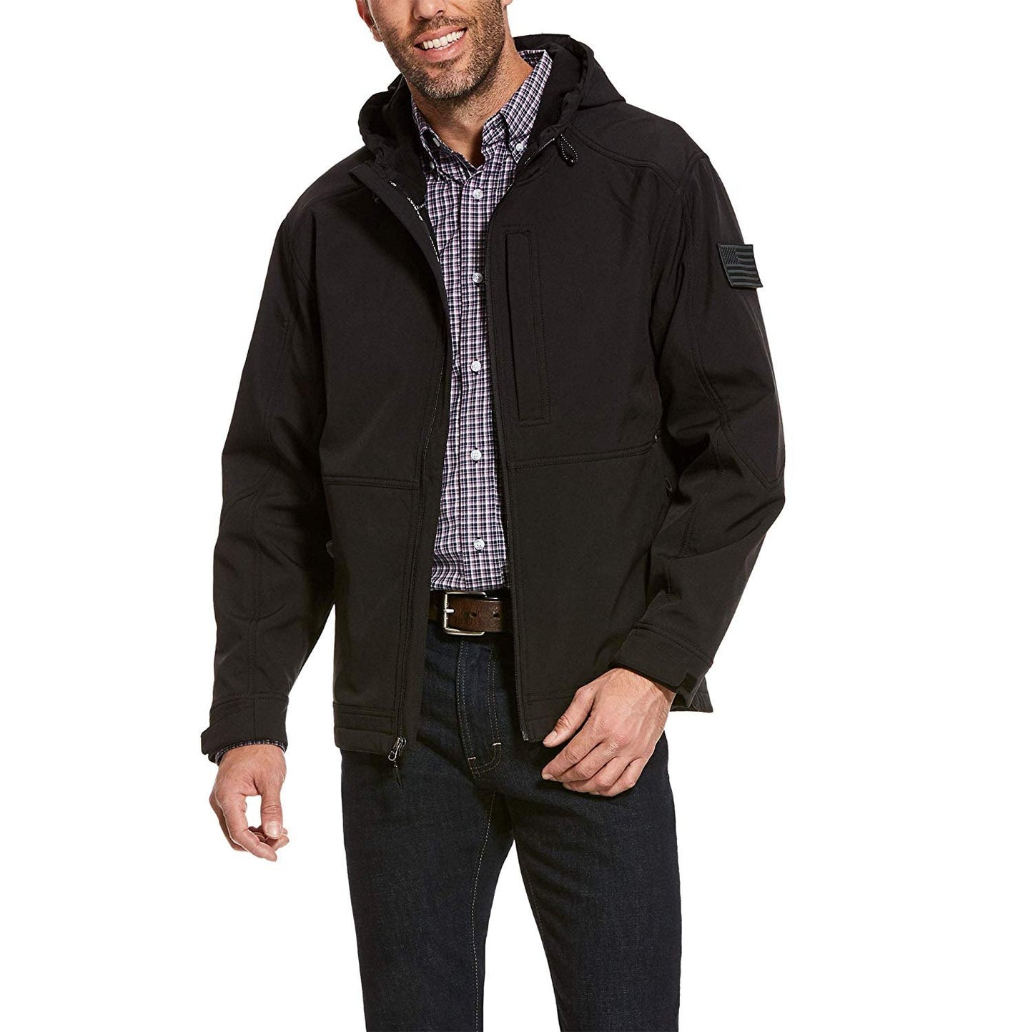 Ariat Men's Vernon 2.0 Hooded Tactical Jacket in Black