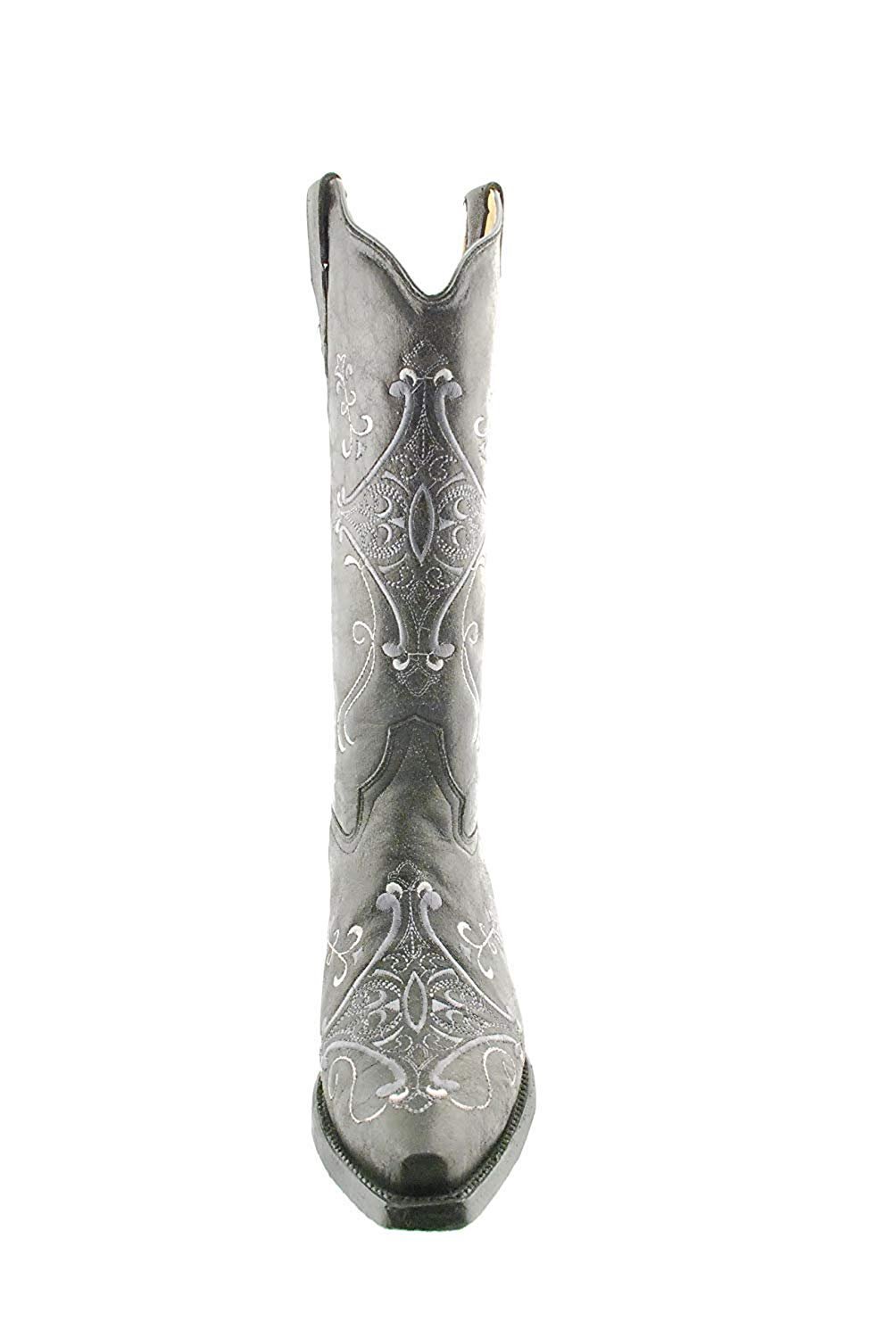 Front View of Circle G Women’s Embroidered Snip Toe Western Boot