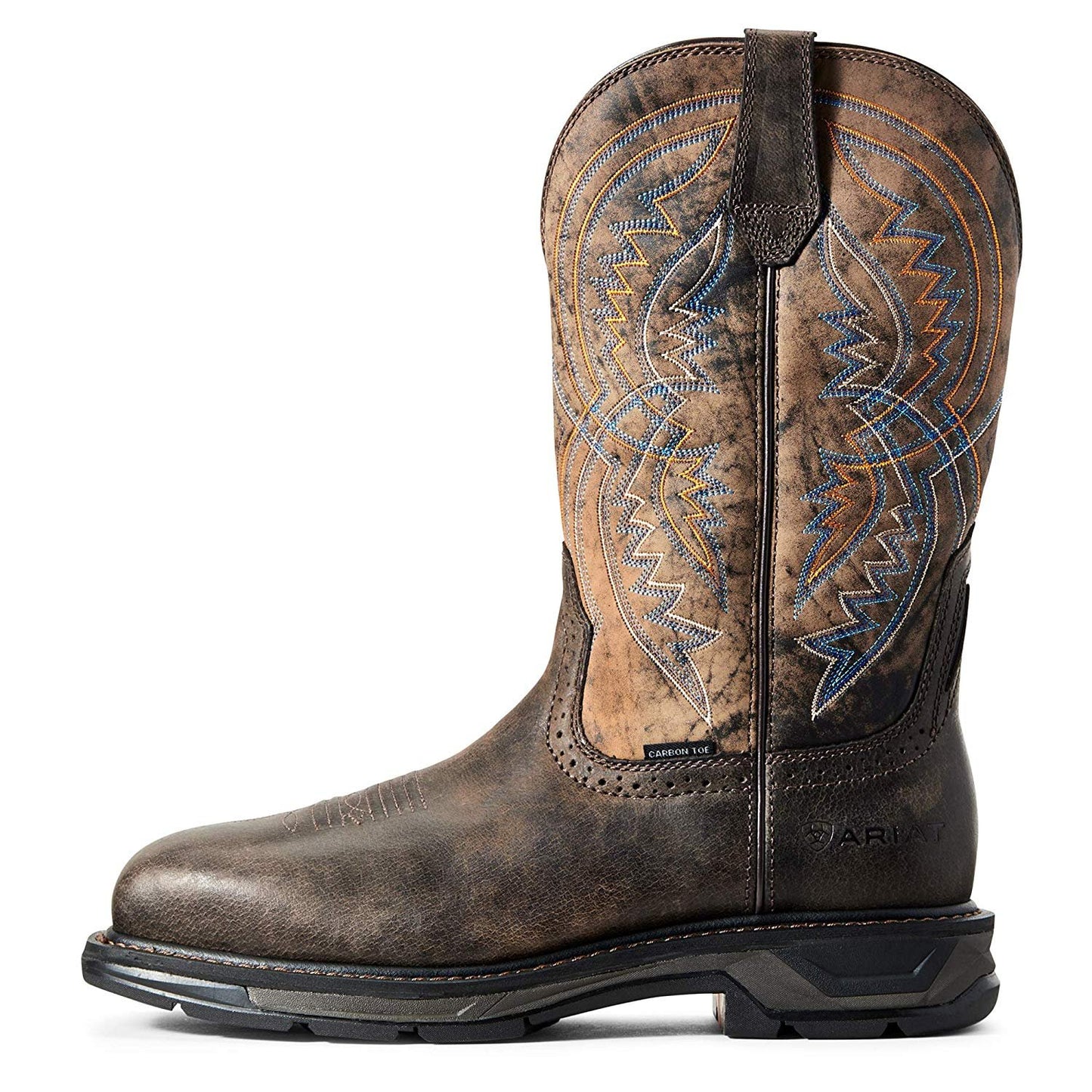 Side Profile of Ariat Men's WorkHog XT Coil Wide Square Toe Carbon Toe Work Boot