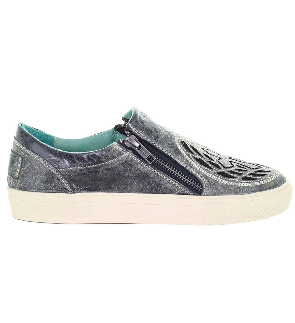 Side of Corral Boots Women's Wings and Cross Gray Sneaker