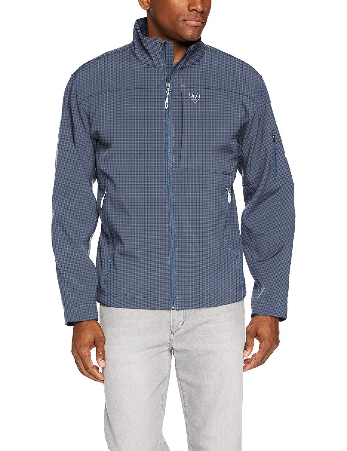 Ariat Men's Vernon 2.0 Softshell Jacket in Navy Grid