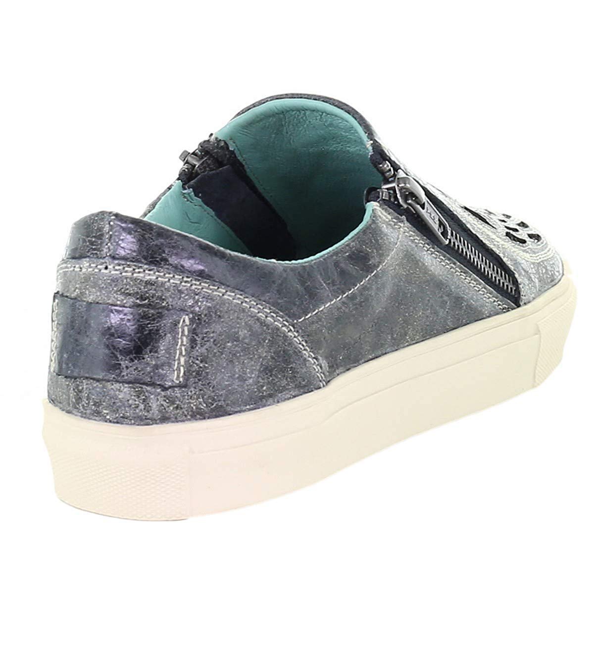 Side Back View of Corral Boots Women's Wings and Cross Gray Sneaker