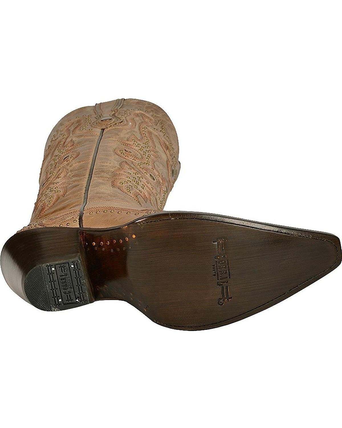 Outsole of Corral Boots Women's Bone Studded Snip Toe Western Boot