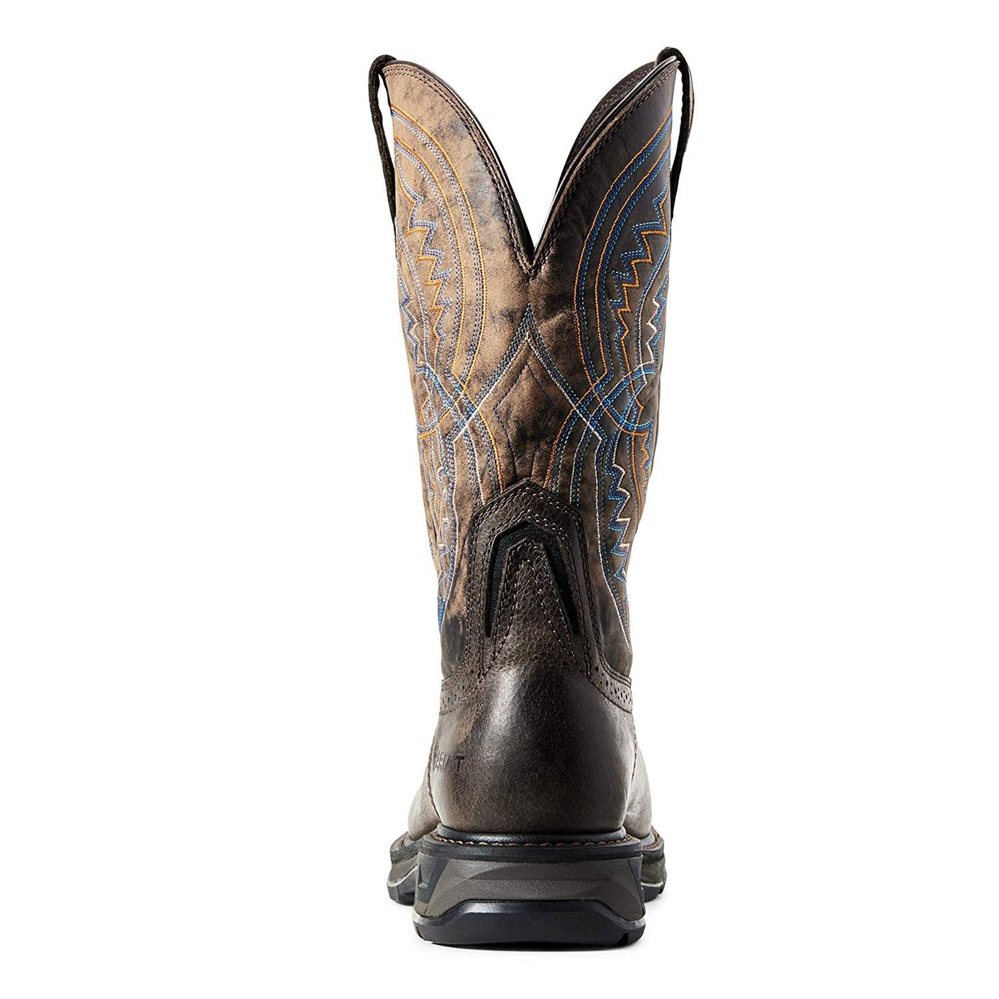 Back of Ariat Men's WorkHog XT Coil Wide Square Toe Carbon Toe Work Boot