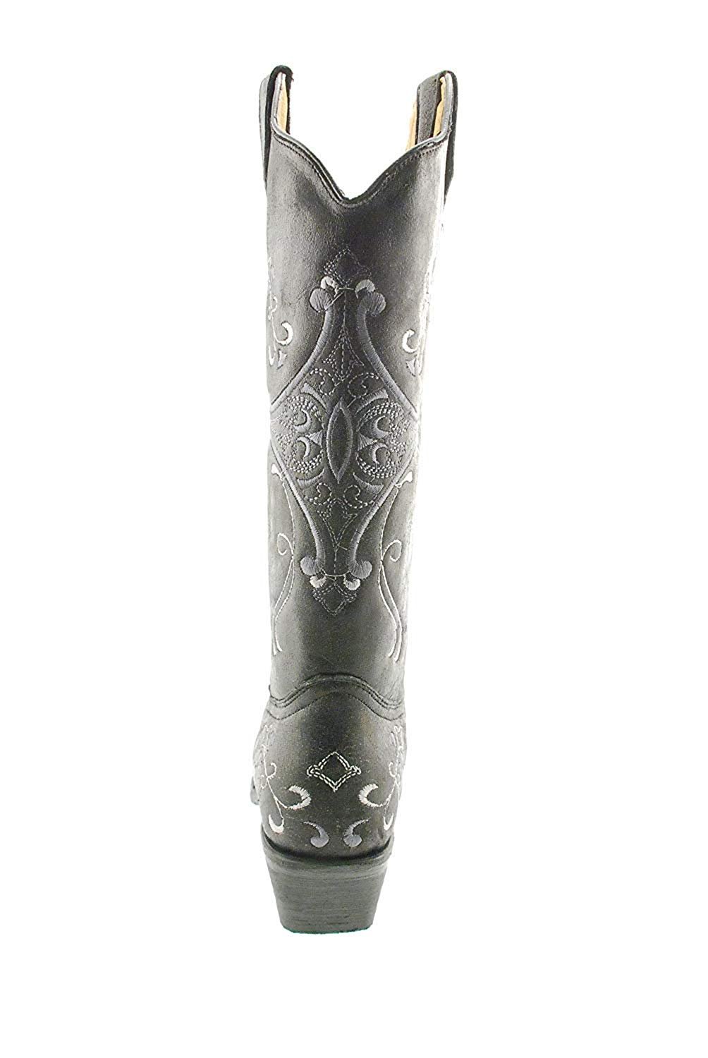 Back View of Circle G Women’s Embroidered Snip Toe Western Boot