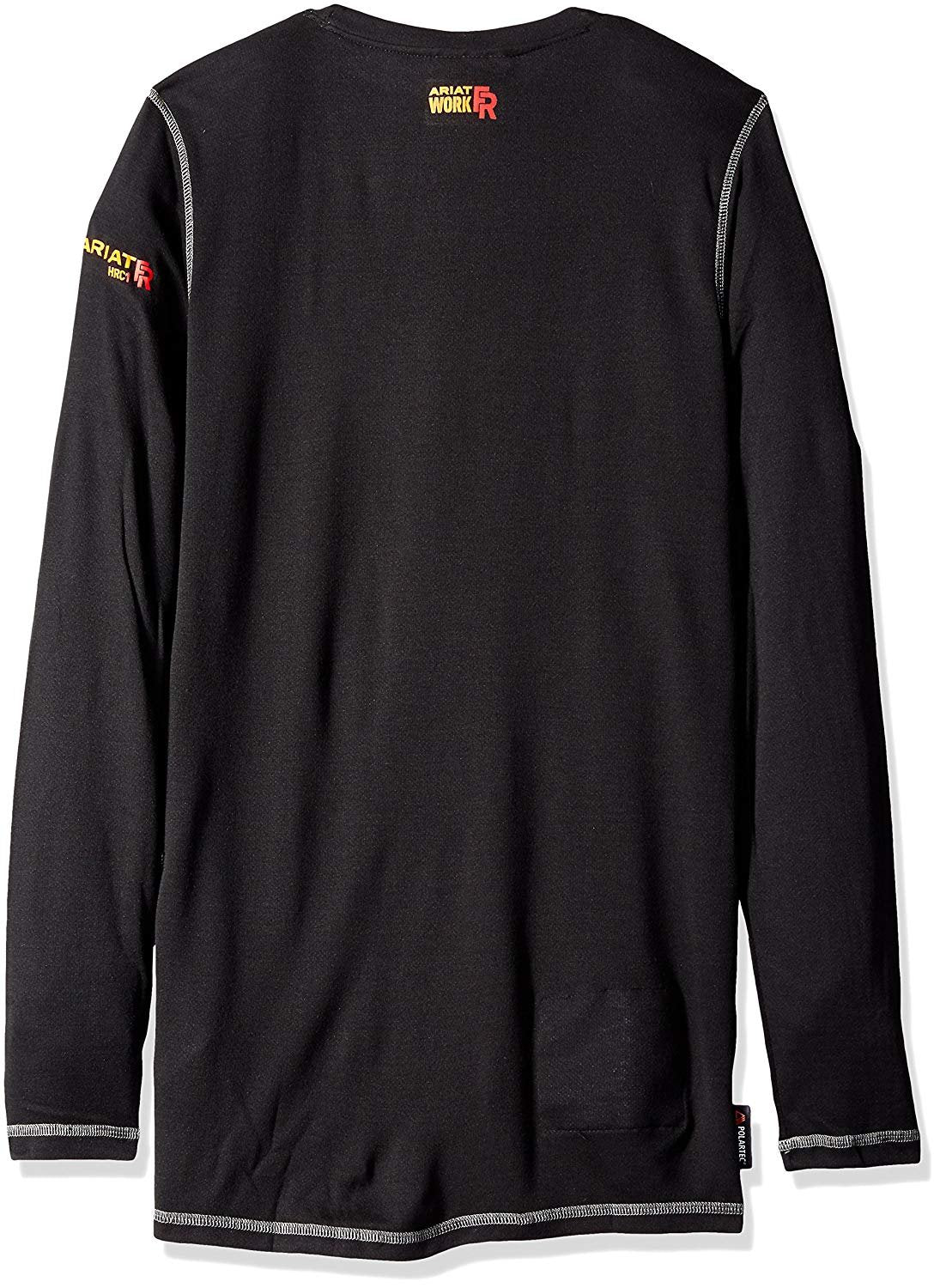 Back of Ariat Men's FR Polartec Base Layer in Black