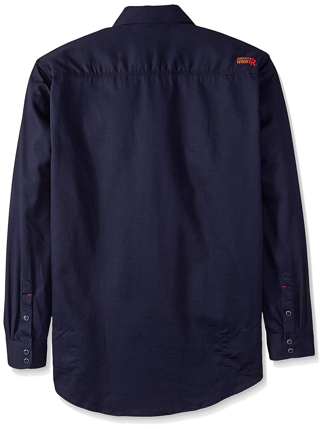 Ariat Men's FR Edmond Work Shirt, Navy, Back