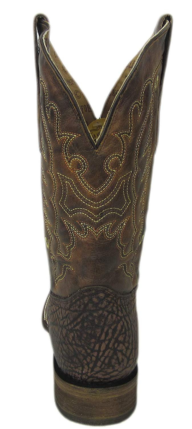 Back View of Corral Boots Men's Tyson Selection Square Toe Cowboy Boot