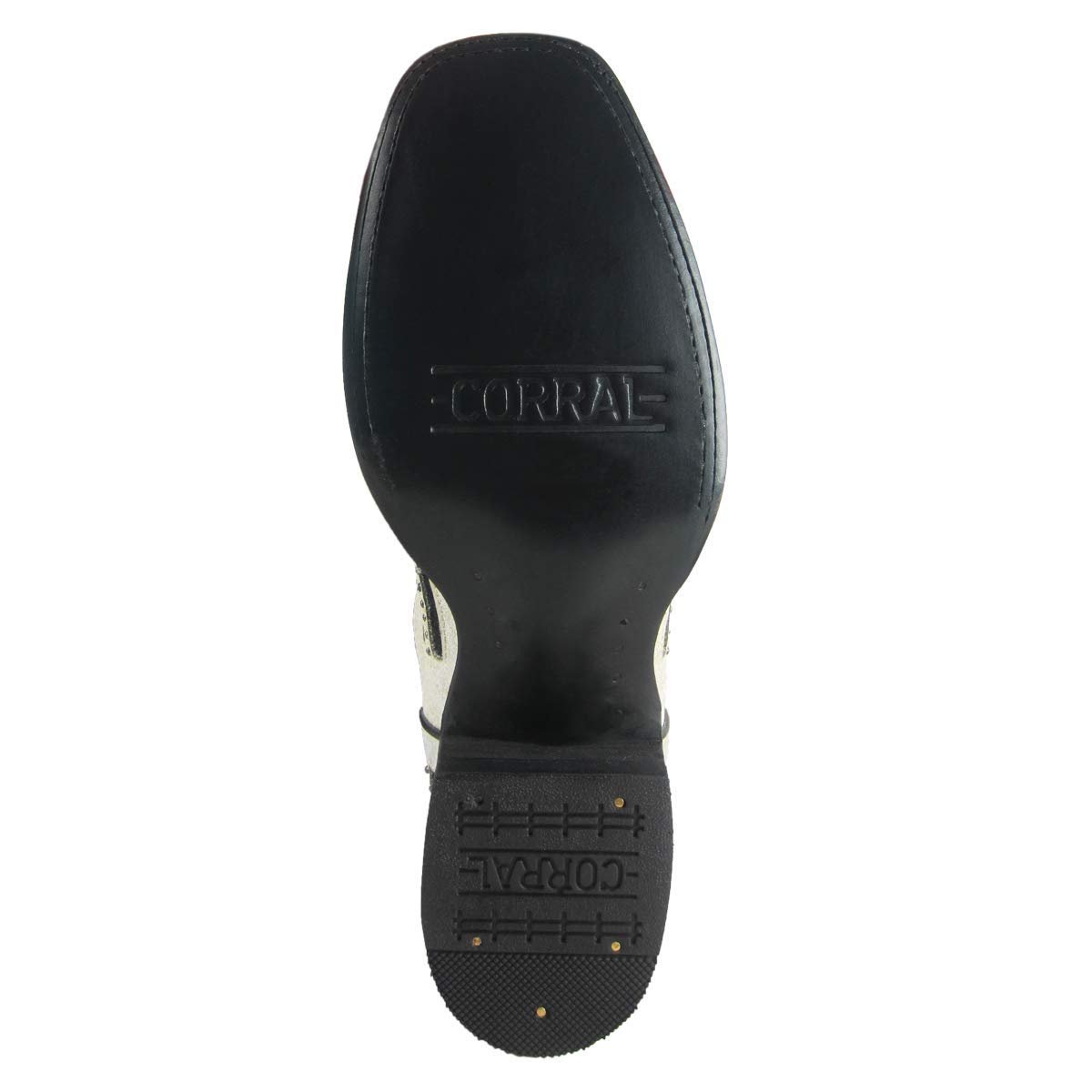 Outsole of Corral Boots Women's Studded Sequin Inlay Western Boot