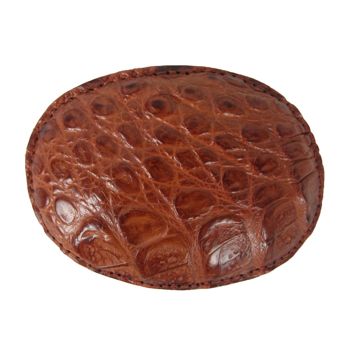 Buckle of Corral Boots Men's Cognac Caiman Leather Belt