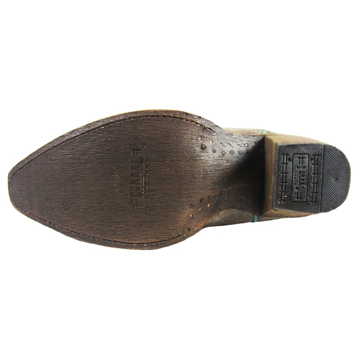 Outsole of Corral Boots Men's Tobacco Eagle Snip Toe Cowboy Boot