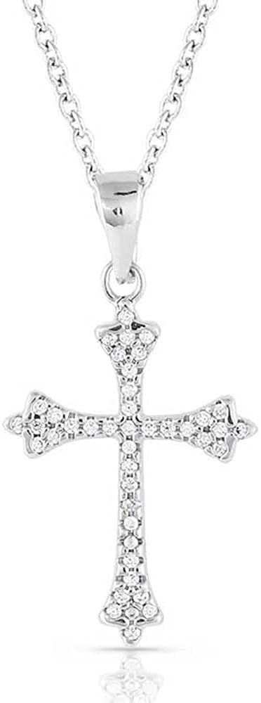 Montana Silversmiths Ethereal Crystal Cross Necklace