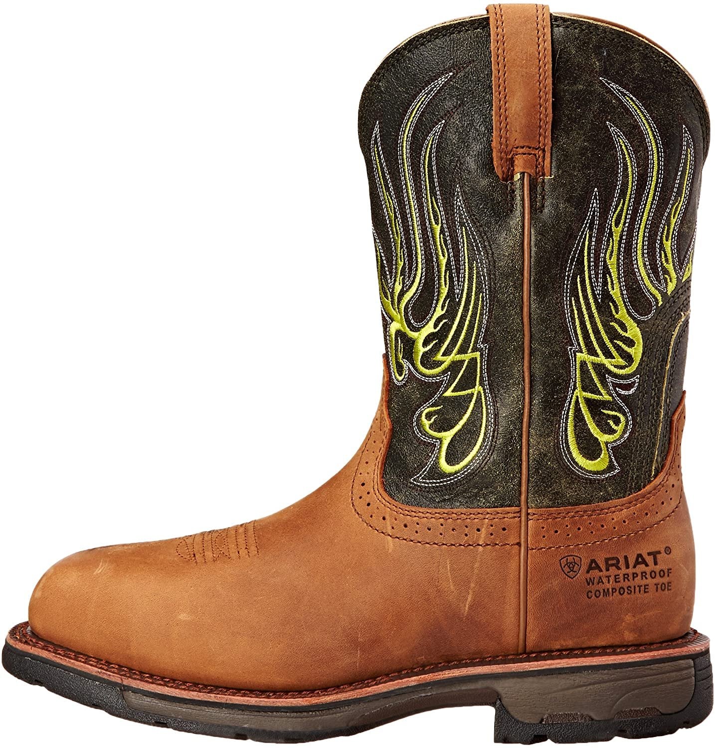 Alternate Side Profile of Ariat Men's WorkHog Mesteno Waterproof Composite Toe Work Boot