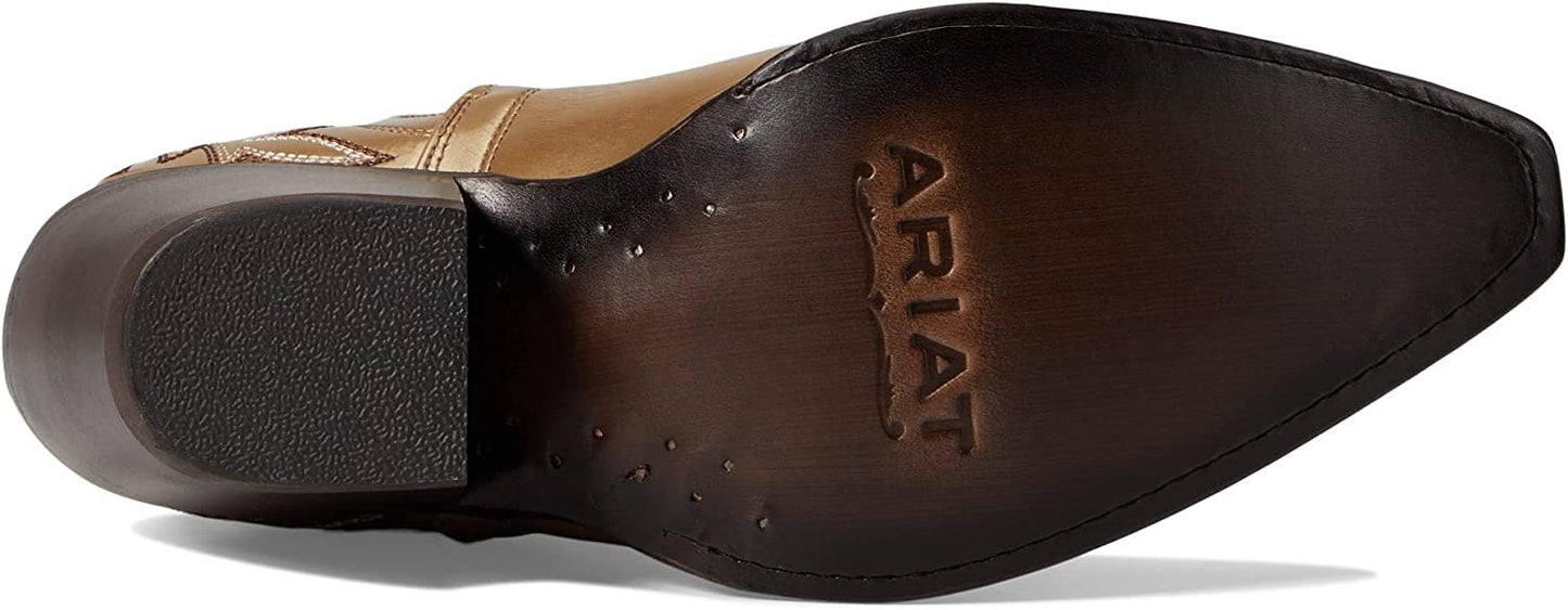 Ariat Women's Dixon Western Bootie in Gold Buckle
