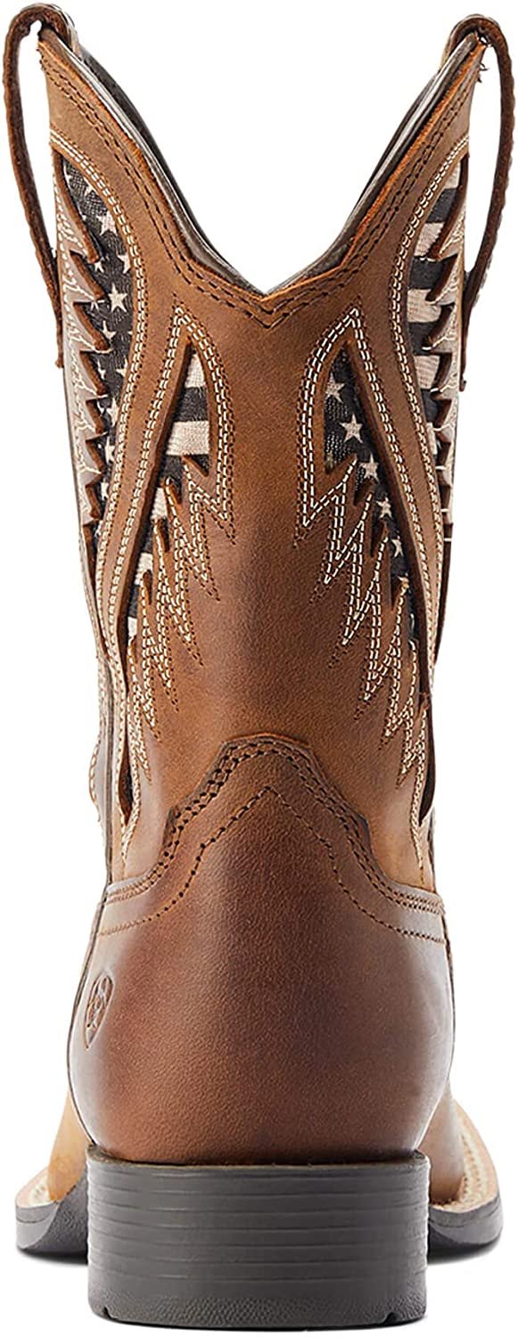 Back of Ariat Kids' Quickdraw VentTEK Western Boot