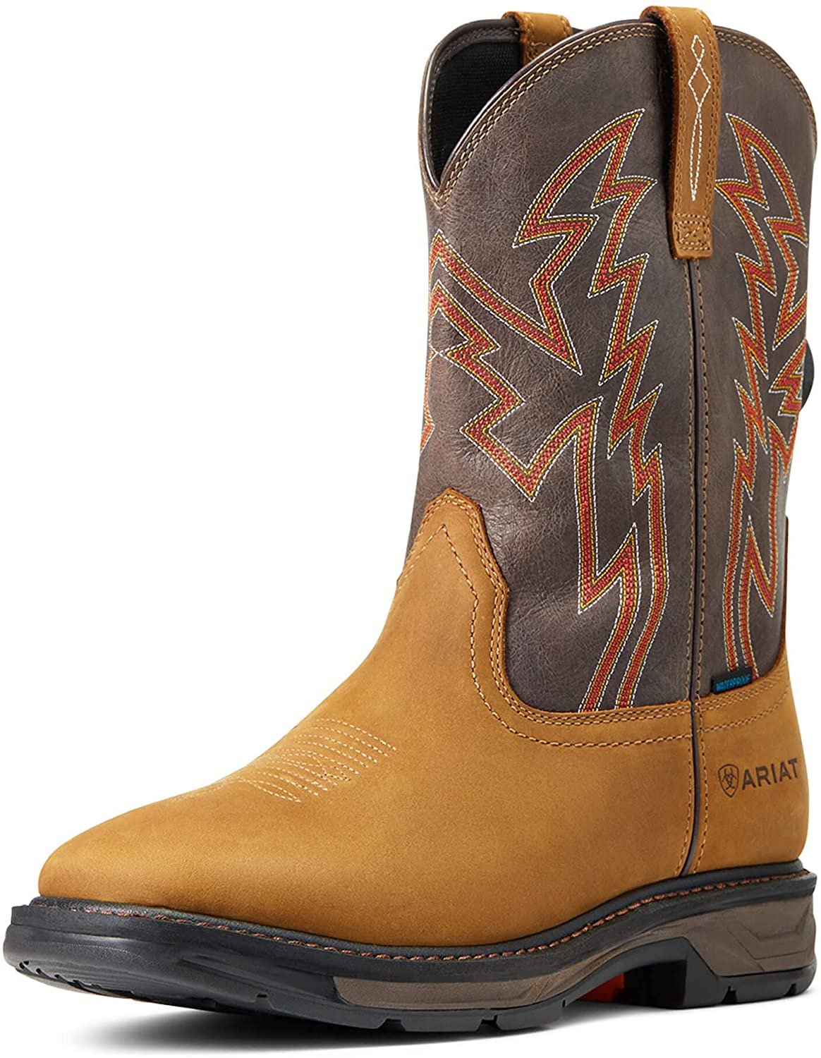 Front Angled View of Ariat Men's WorkHog XT BOA Waterproof Work Boot