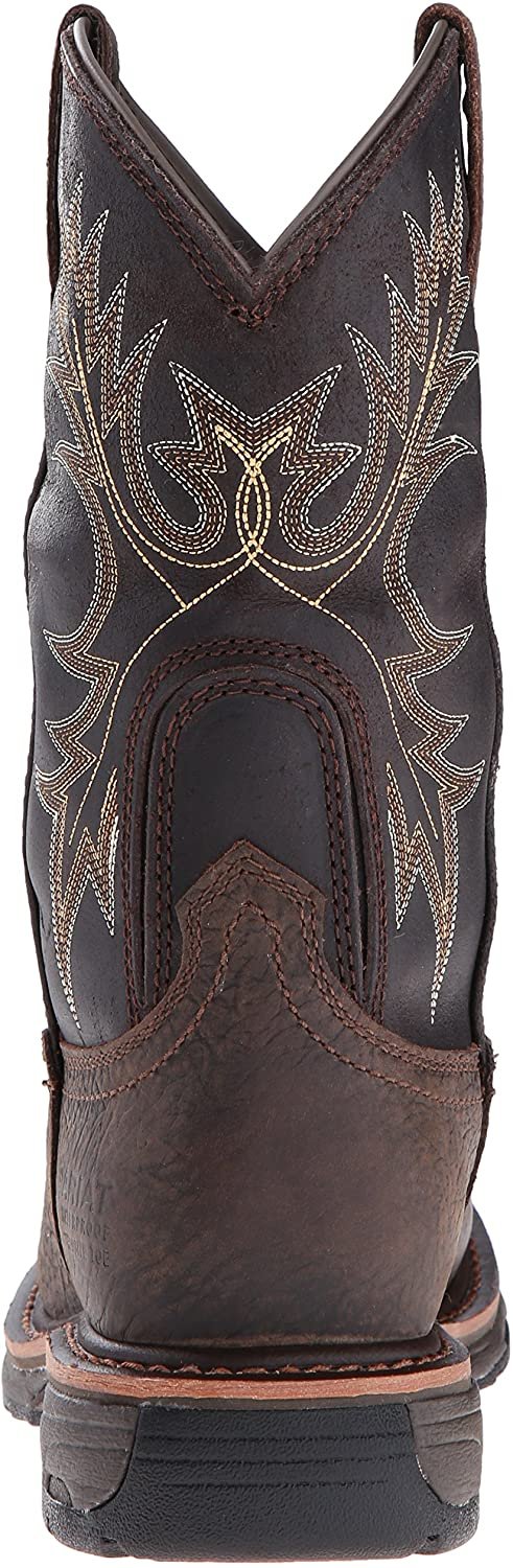 Back of Ariat Men's WorkHog Waterproof Composite Toe Work Boot