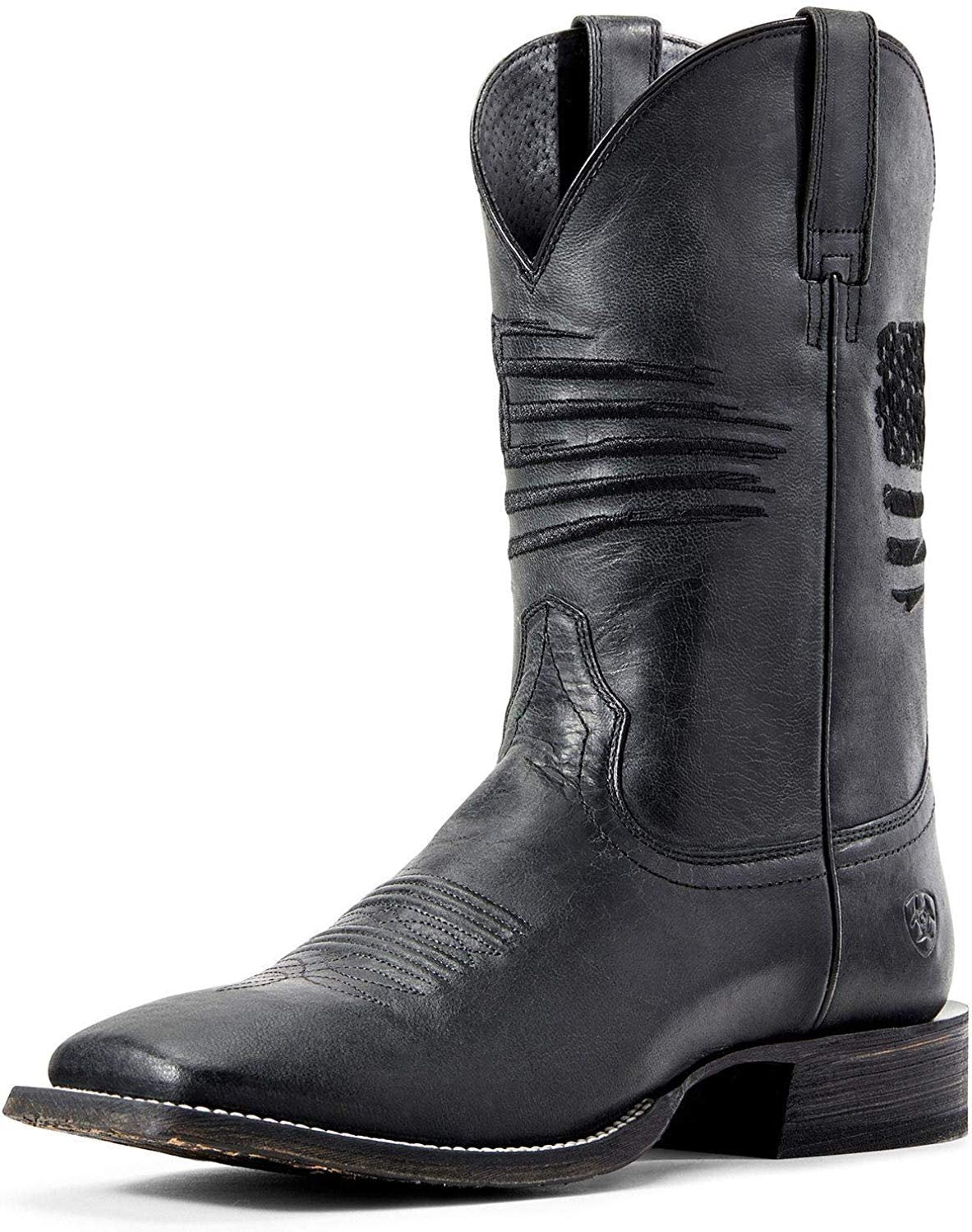 Ariat Men's Circuit Patriot Cowboy Boot in Black