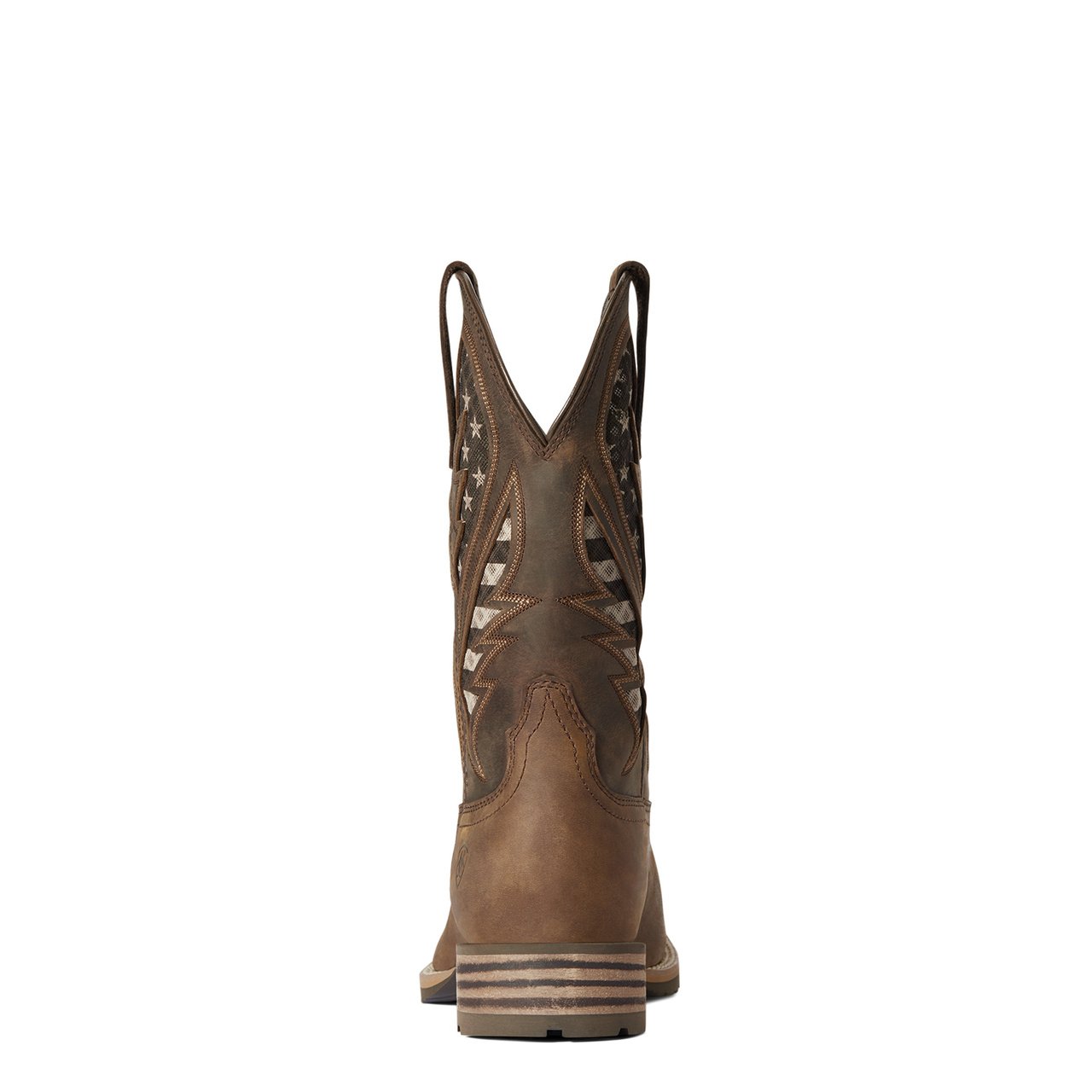 Back View of Ariat Men's Hybrid VentTEK Square Toe Western Boot