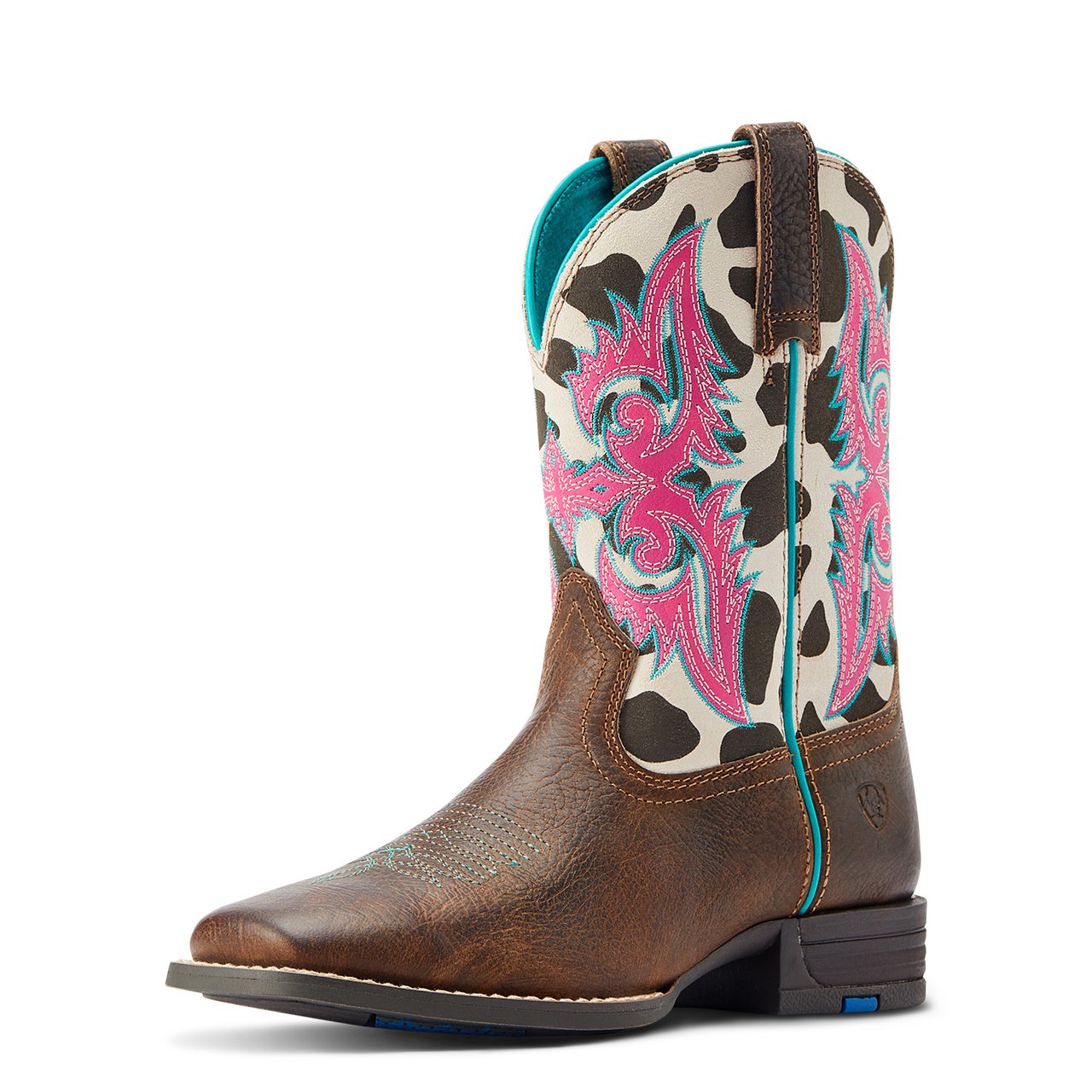 Front Angled View of Ariat Kids' Lonestar Western Boot
