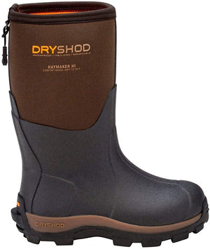 Dryshod Kids Boys Haymaker Farm Rain - Boots - Brown