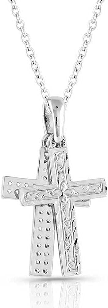Back of Montana Silversmiths Country Charm Cross Necklace