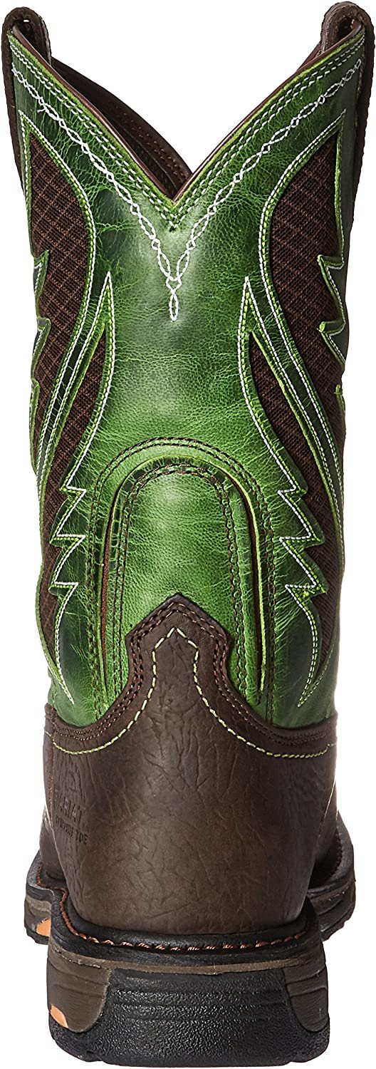 Back of Ariat Men's WorkHog Wide Square Toe VentTEK Composite Toe Work Boot