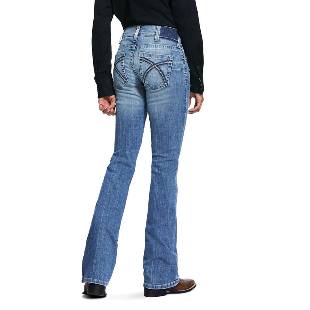 Back of Ariat Women's Perfect Rise Rosa Boot Cut Jeans