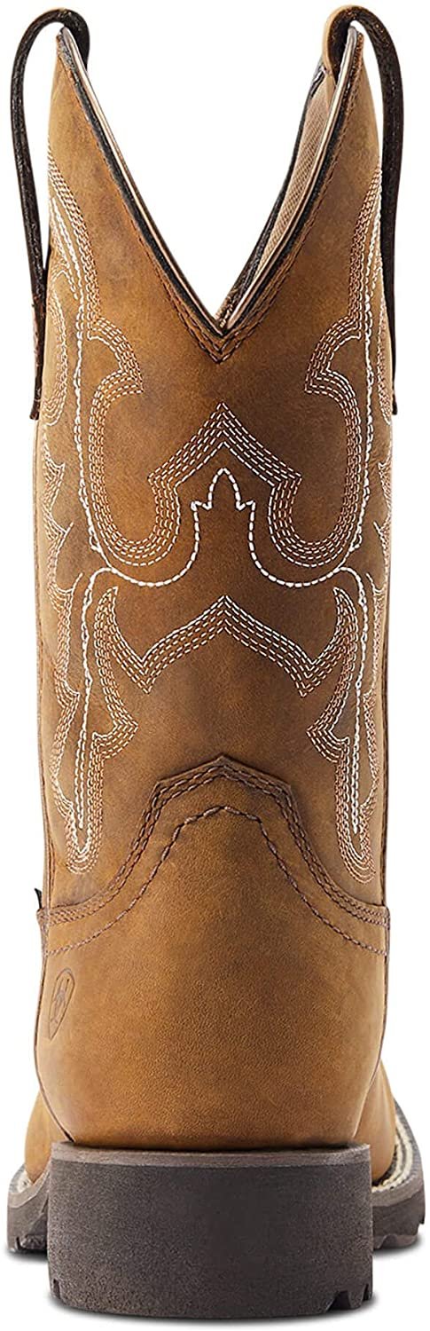 Back of Ariat Women's Unbridled Rancher Waterproof Western Boot