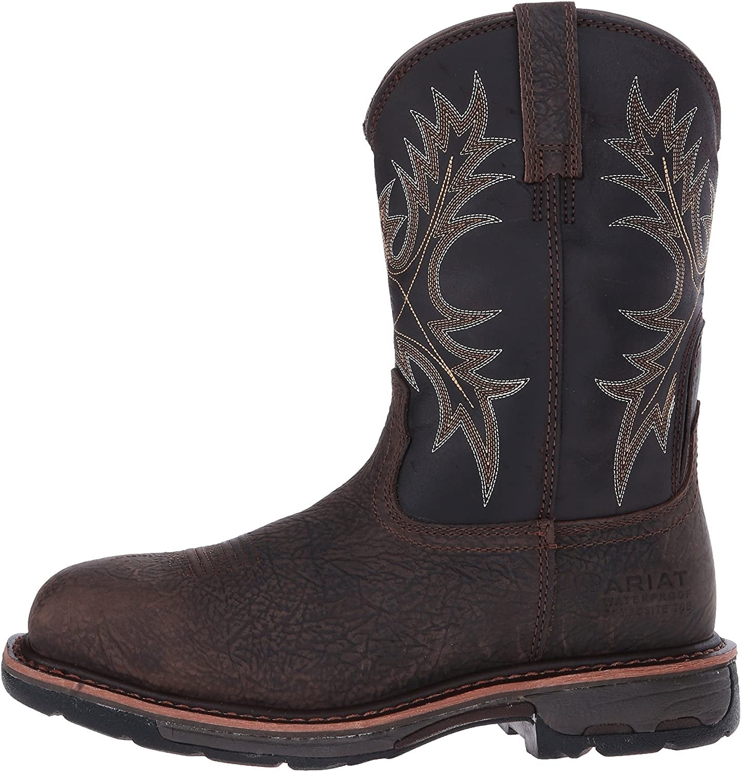 Alternate Side Profile of Ariat Men's WorkHog Waterproof Composite Toe Work Boot