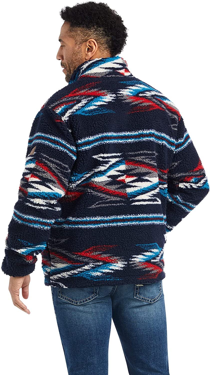 Back of Ariat Men's Fleece Chimayo Jacket