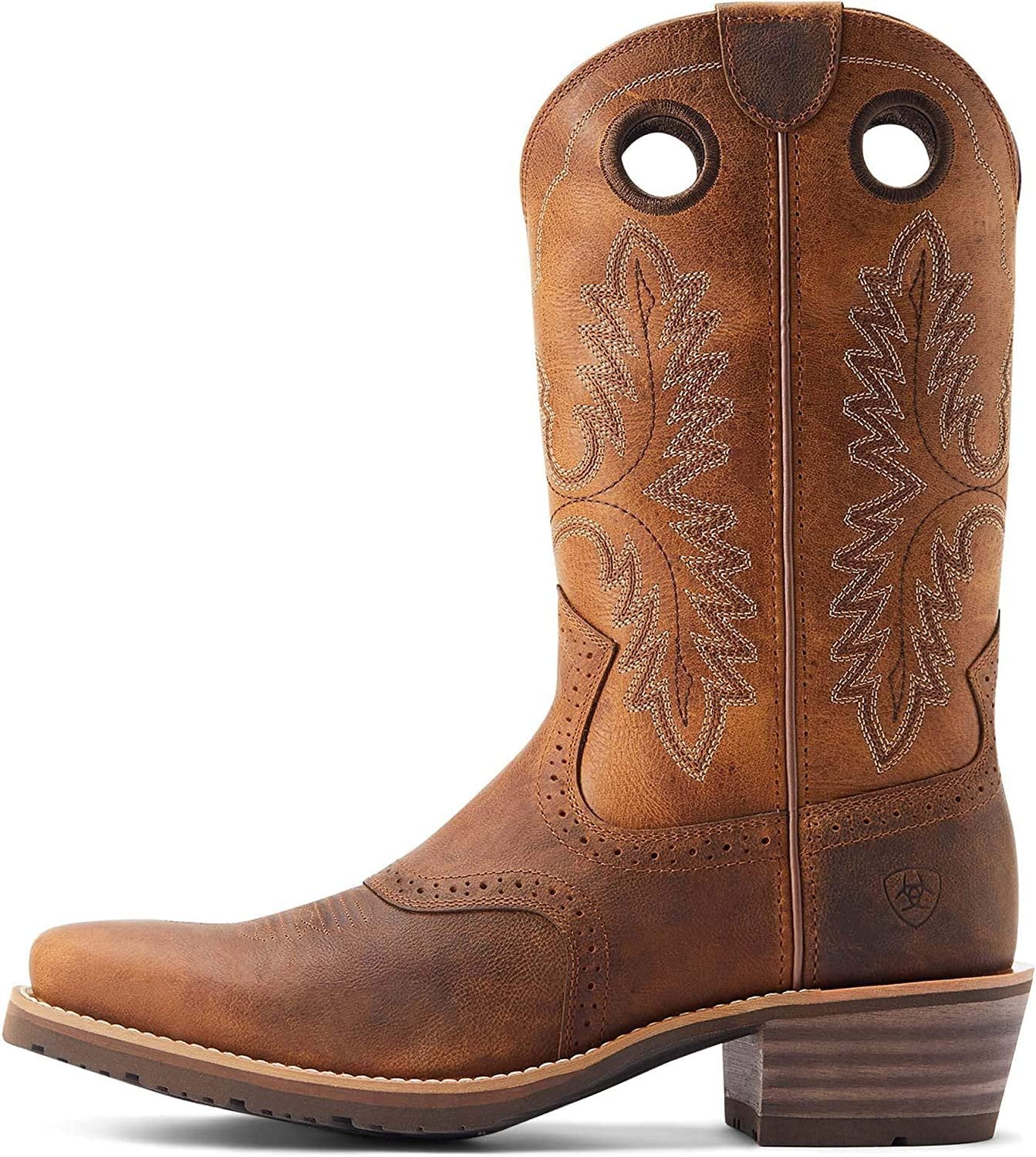 Side Profile of Ariat Men's Hybrid Roughstock Square Toe Western Boot