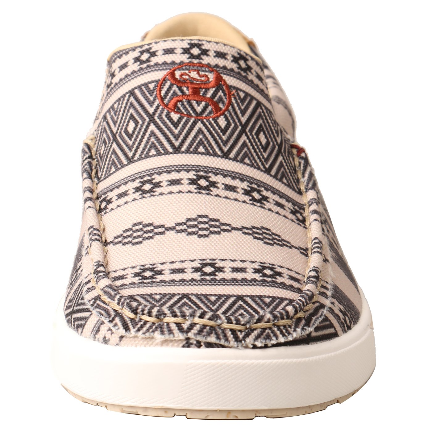 Front View of Twisted X Women's Hooey Slip-On Loper, Showing Toe Box