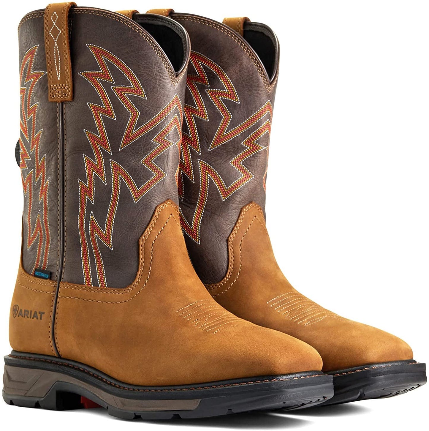 Pair of Ariat Men's WorkHog XT BOA Waterproof Work Boots