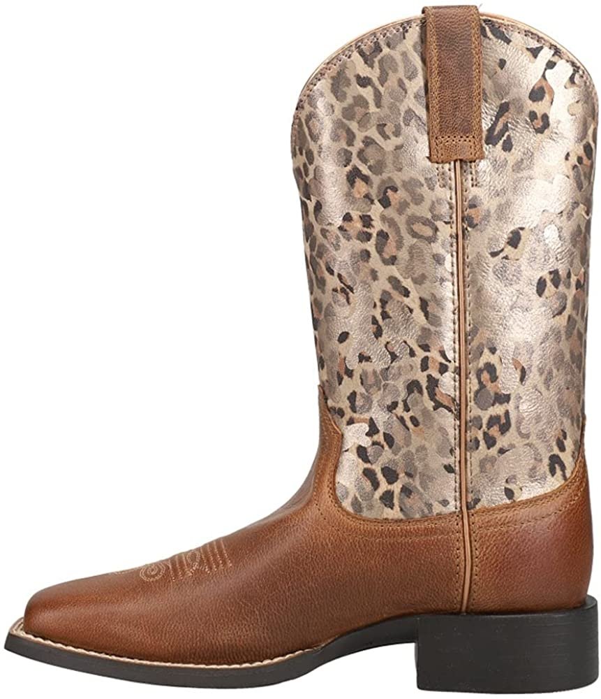 Side Profile of Ariat Women's Round Up Square Toe Western Boot