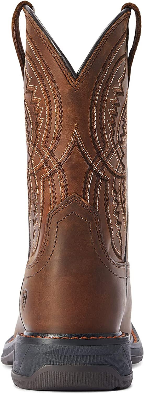 Back of Ariat Kids' WorkHog XT Coil Western Boot
