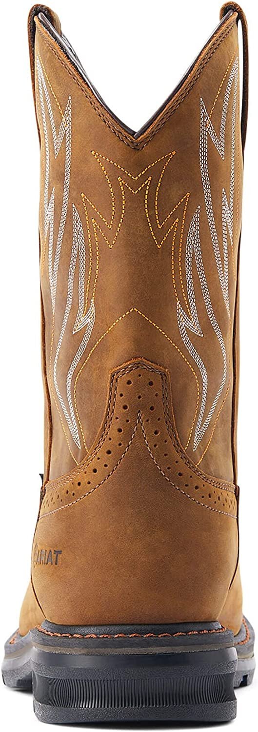 Back View of Ariat Men's Sierra Shock Shield Waterproof Work Boot