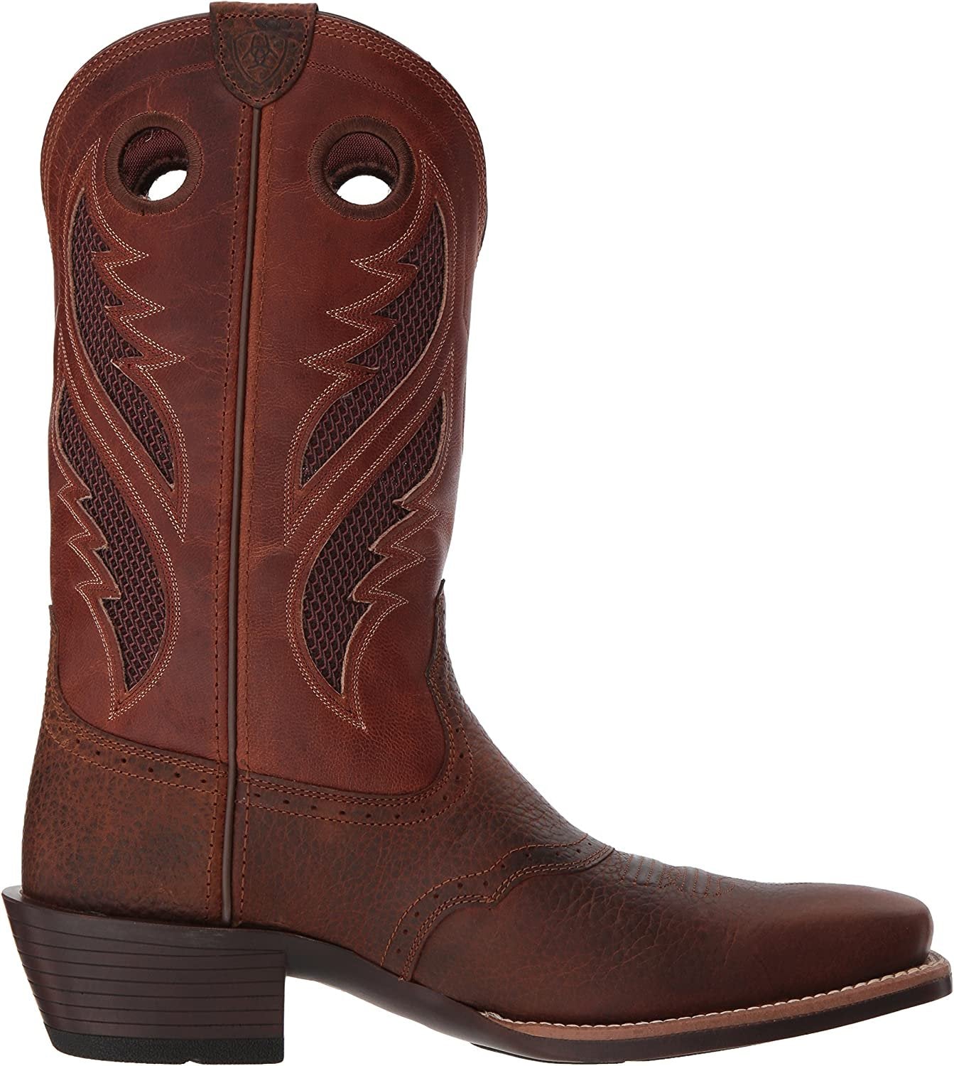 Side Profile of Ariat Men's VentTEK Ultra Narrow Square Toe Western Boot